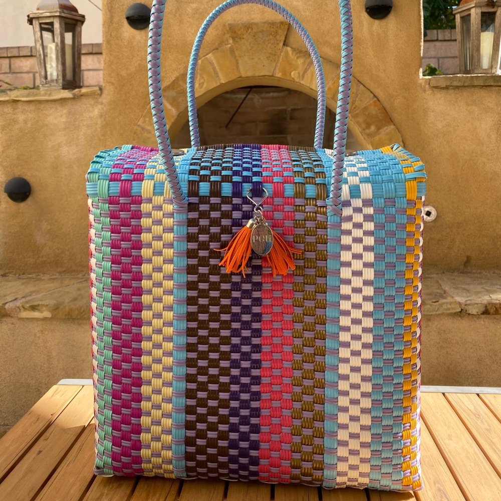Peli Closed Top Satchel Handbag Handmade Artisan